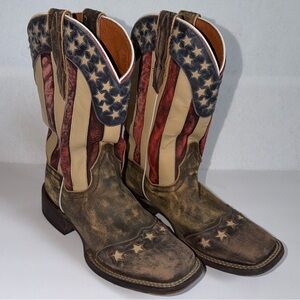 Dan Post Betsy American Flag Cowboy Boots